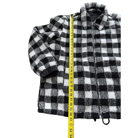 UGG Mace reversible sherpa jacket XXL New Without Tag Black White - Picture 2 of 10